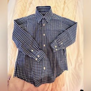 Brooks Brothers boys button down collared dress shirt.